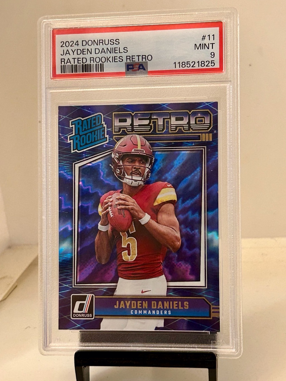Jayden Daniels 2024 Panini Donruss Rated Rookie Retro-Washington Commanders